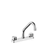 8" Double Handles Brass Kitchen Faucet